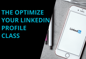 Mobile phone with Linkedin image on front. To the left is the captioning 