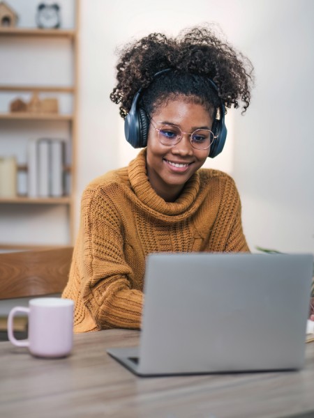 Woman Working from Home