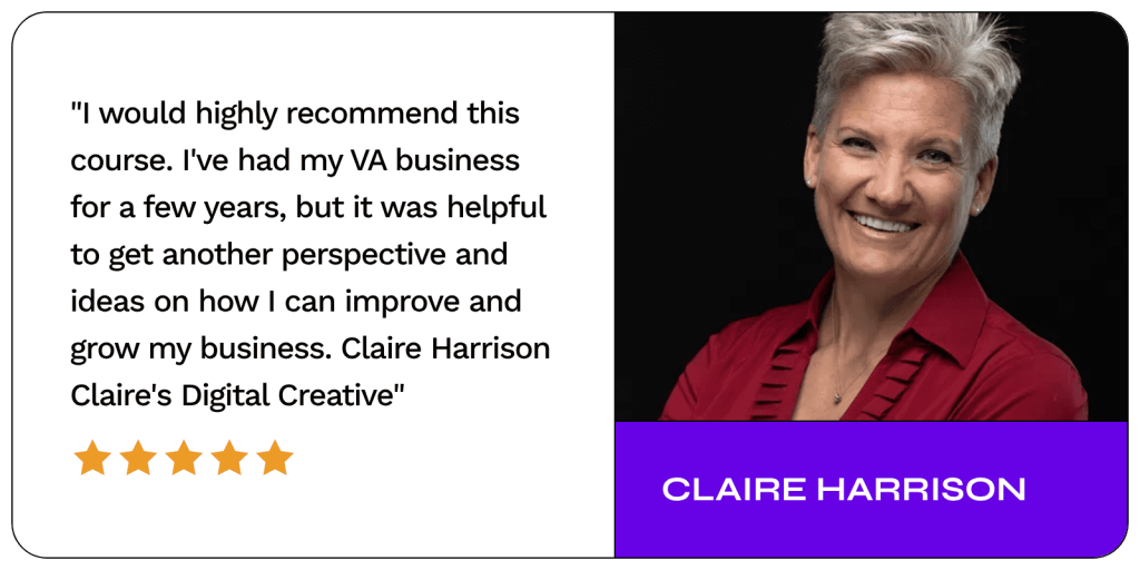 Claire Harrison Testimonial